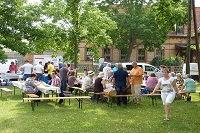 Picknick unter der Eiche