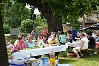 Picknick unter der Eiche