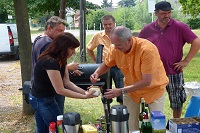 Picknick unter der Eiche