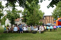 Picknick unter der Eiche