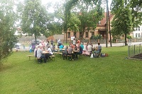 Picknick unter der Eiche